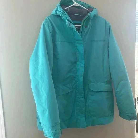 [L]Firefly Aquabase Turquoise Blue Ski/Snow  Winter Jacket - Picture 1 of 14